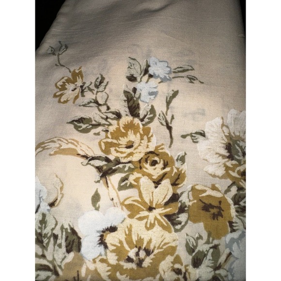 Vintage JP Stevens UTICA Yellow Rose 100% Cotton Pillow Case Victorian Style - Picture 1 of 10